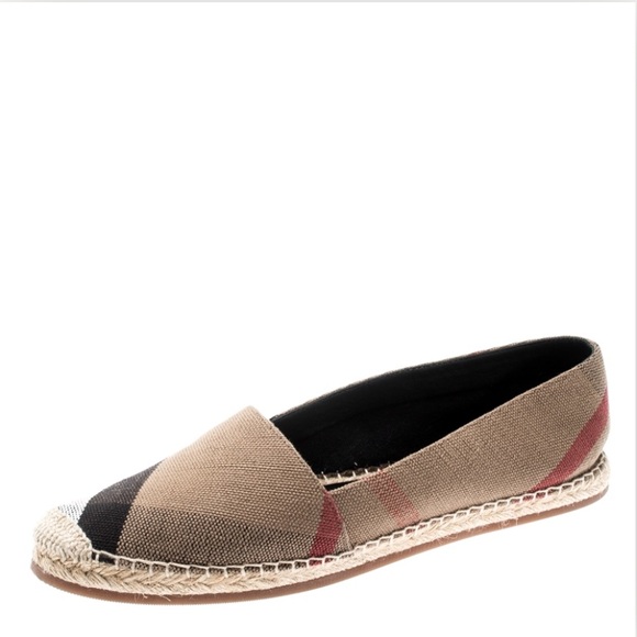 burberry women's hodgeson house check espadrille flats